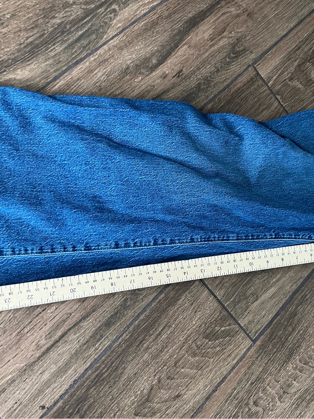 J.Crew Full Length Wide Leg Jeans Size 30P Petite High Rise Dark Wash - Picture 7 of 8